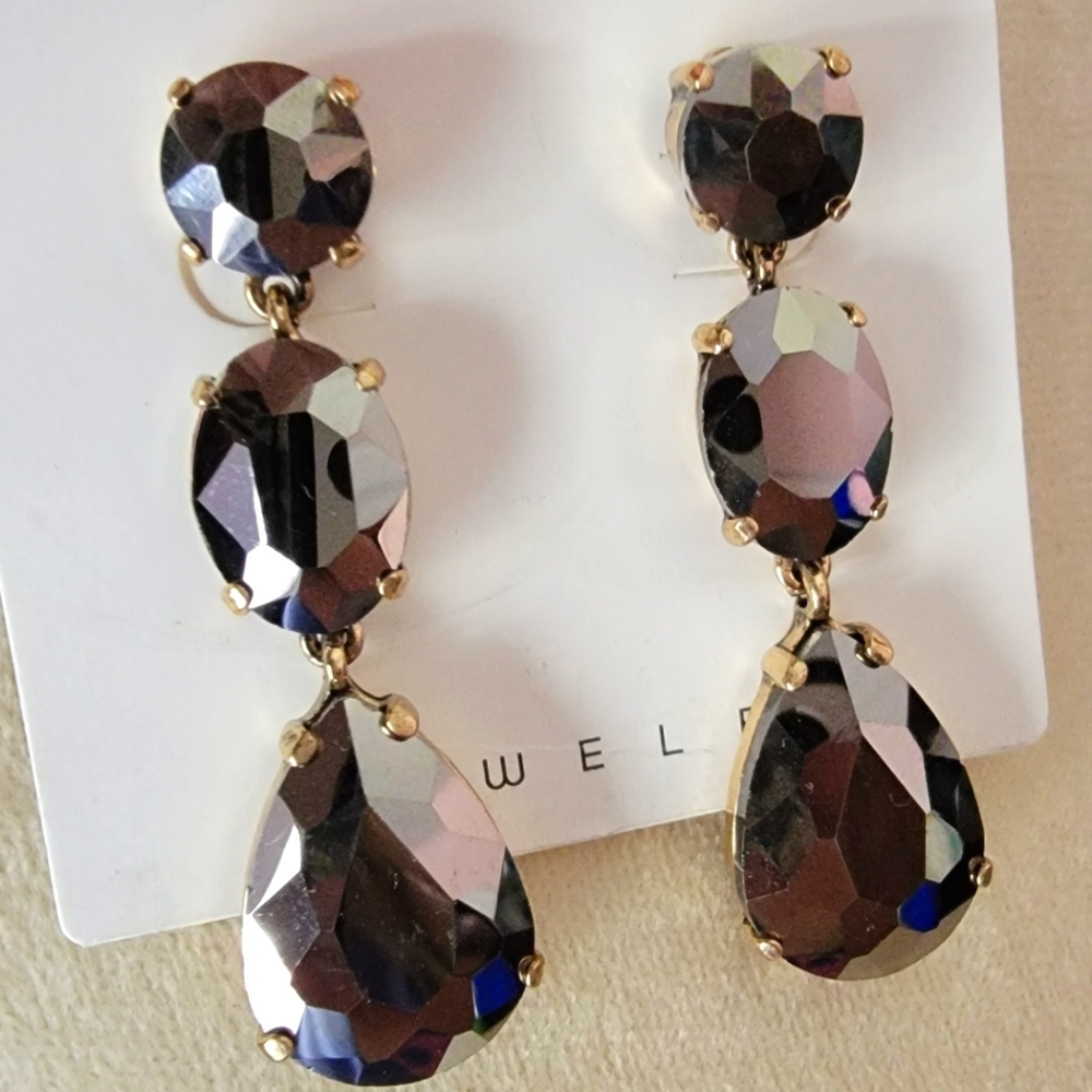 Slate drop earrings